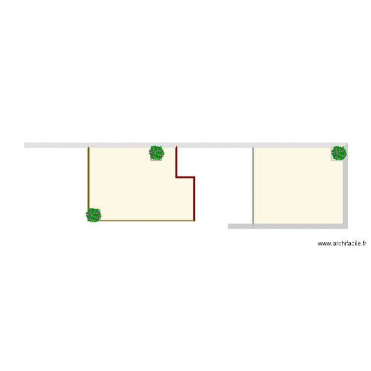 terrasses sud. Plan de 0 pièce et 0 m2