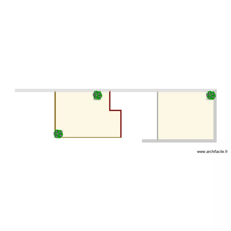 terrasses sud. Plan de 0 pièce et 0 m2