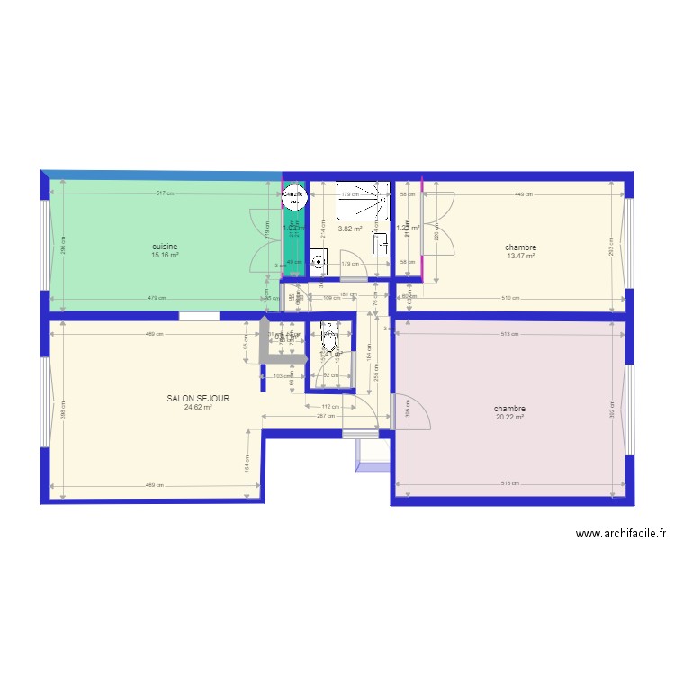 champa CAUVIN projet 1 et 2. Plan de 0 pièce et 0 m2