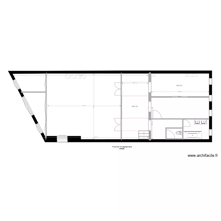 frochot etage. Plan de 