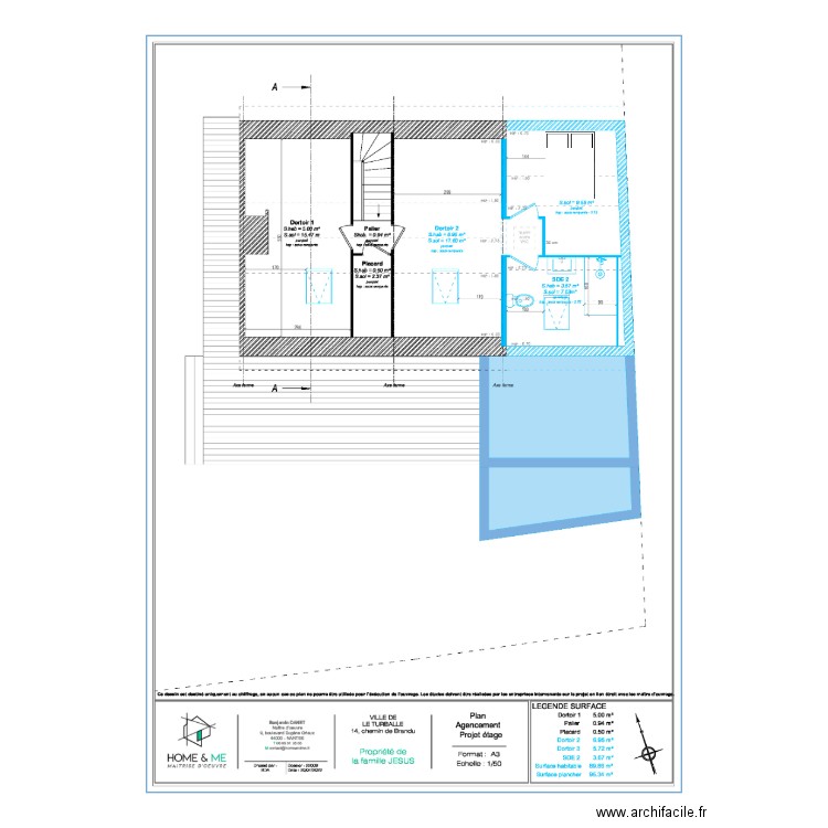 turballe. Plan de 0 pièce et 0 m2