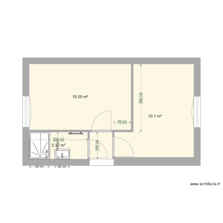 Plan pour cloisonnement et électricité sauvegarde. Plan de 0 pièce et 0 m2