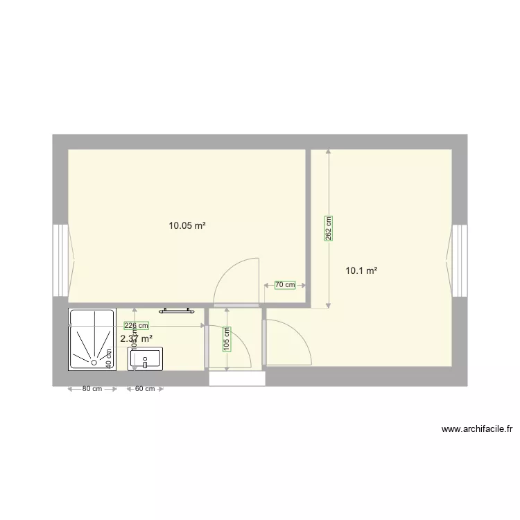 Plan pour cloisonnement et &eacute;lectricit&eacute; sauvegarde. Plan de 