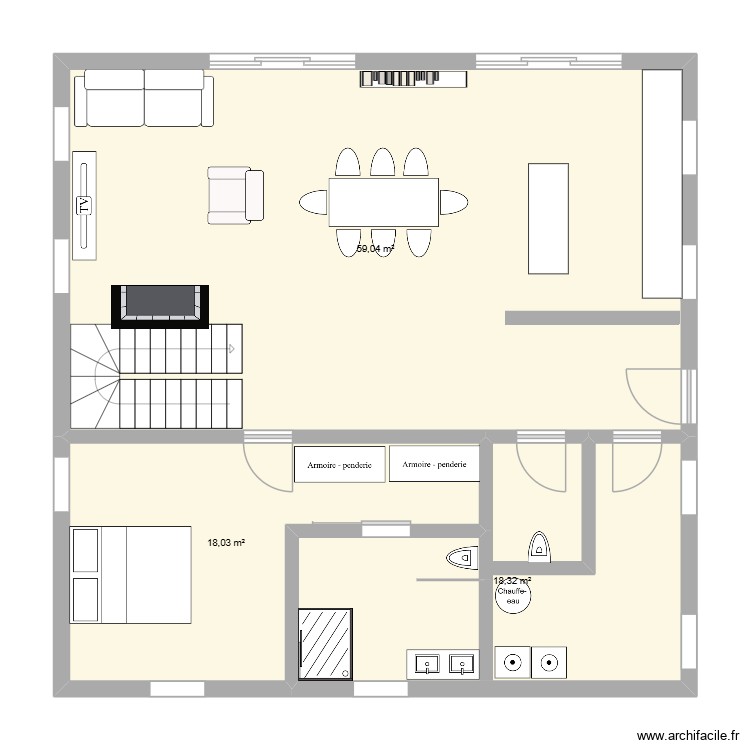 chalet. Plan de 0 pièce et 0 m2