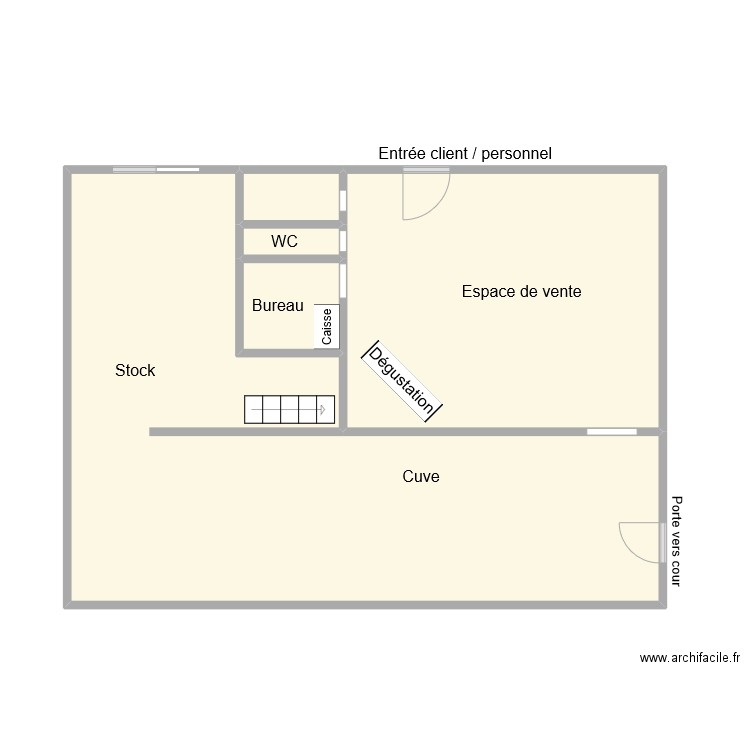 LVC ST GILLES. Plan de 5 pièces et 54 m2