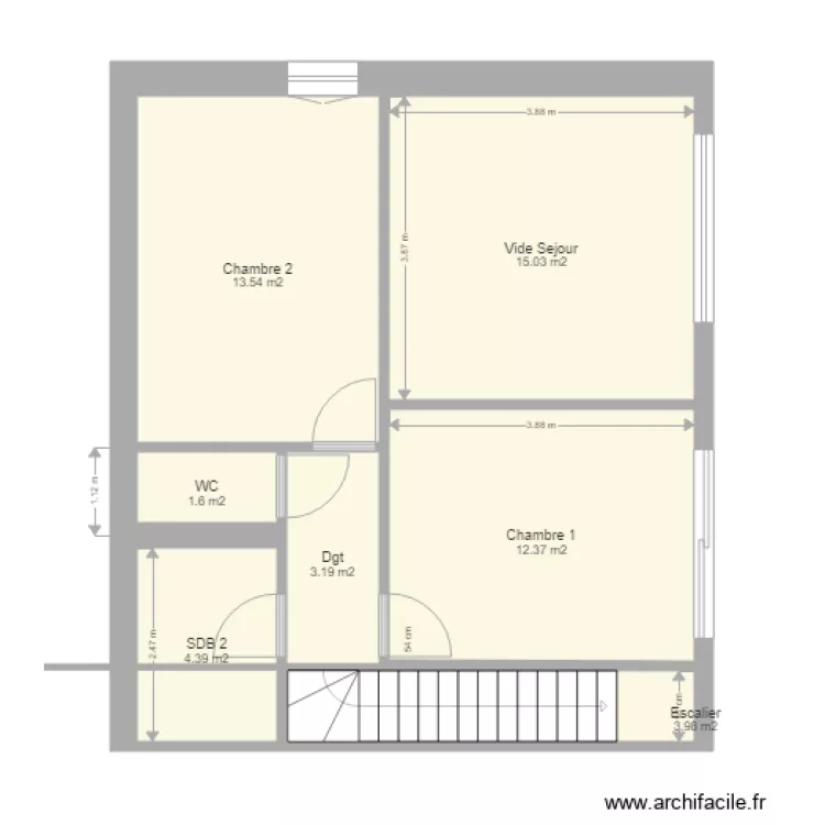 LECUELLE ZANETTI RDC1. Plan de 