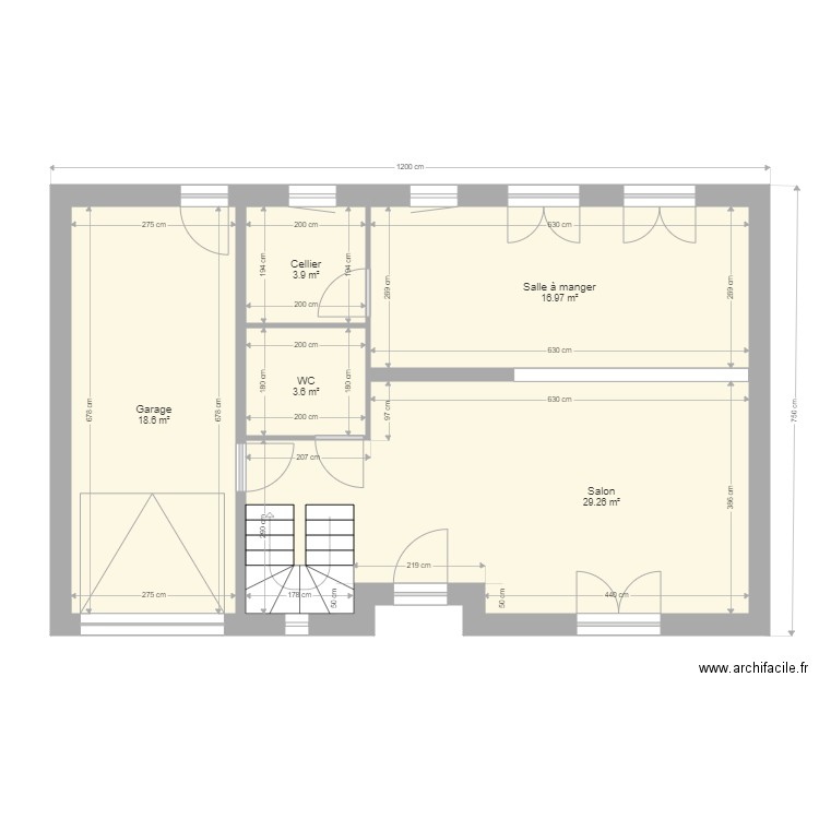sci 2 papillon fleurines rdc. Plan de 0 pièce et 0 m2