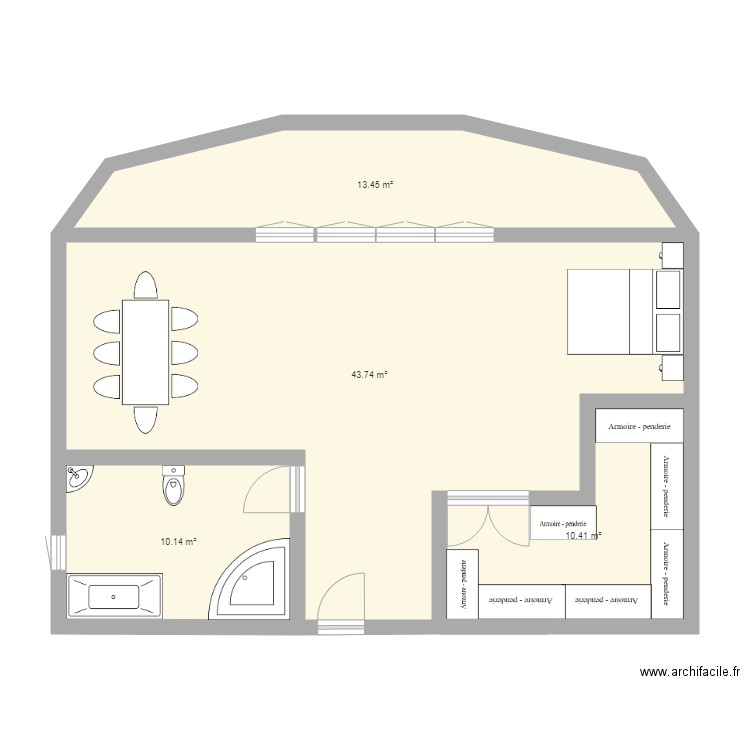 Habitacion premium. Plan de 0 pièce et 0 m2