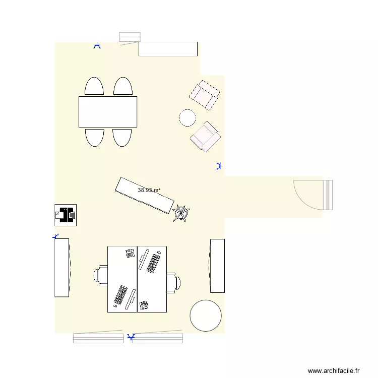 bureau . Plan de 