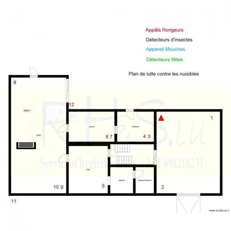 Bureaux rhs wiltz. Plan de 0 pièce et 0 m2