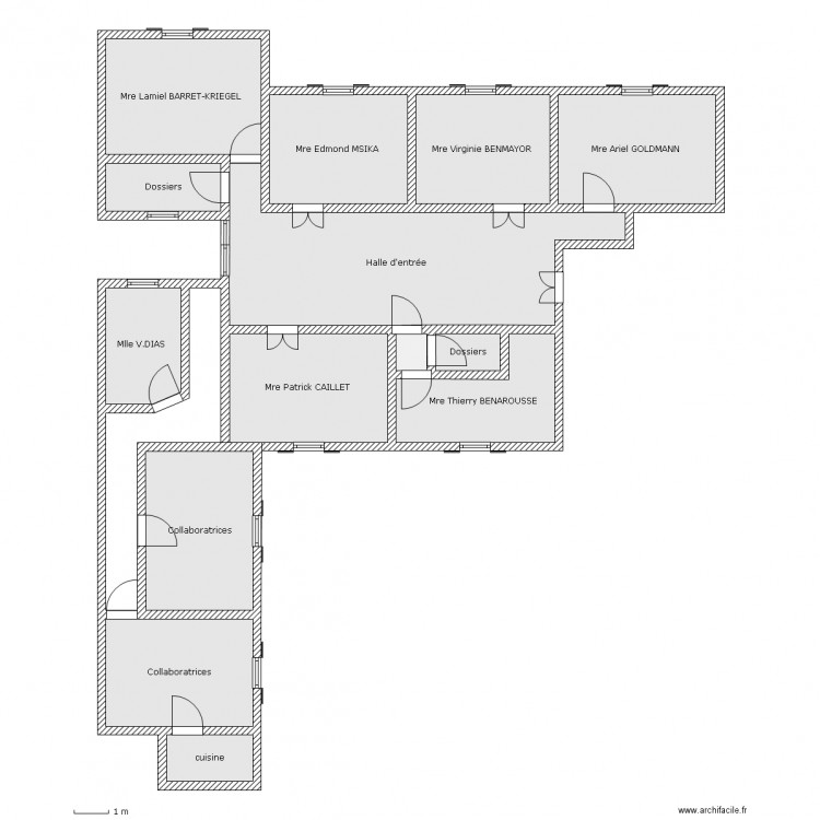 Plan du cabinet BGM Avocats. Plan de 0 pièce et 0 m2