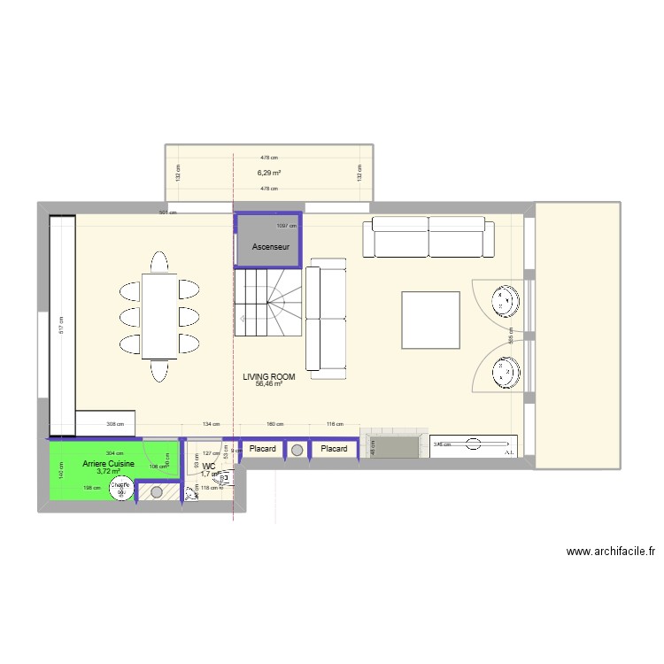 Les Menuires Sur elevation. Plan de 0 pièce et 0 m2