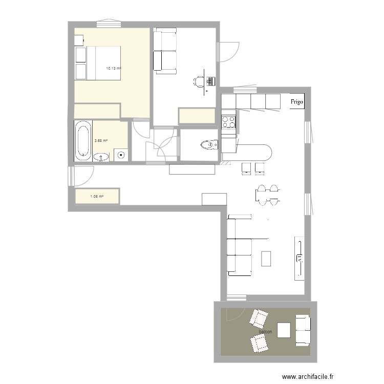 Poterie version bar . Plan de 0 pièce et 0 m2