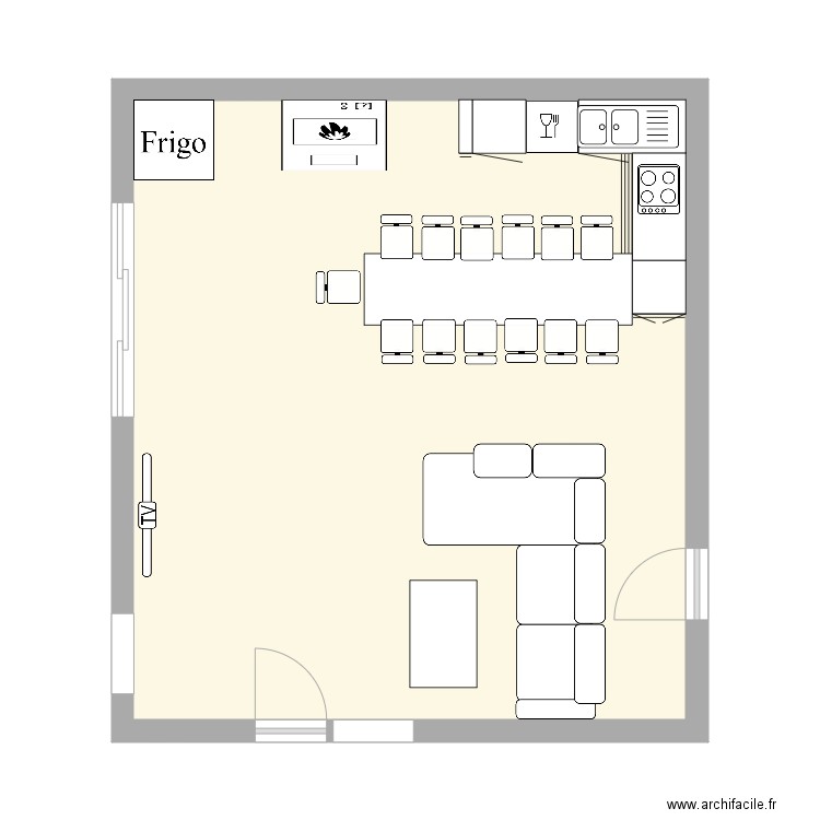 bergeret. Plan de 0 pièce et 0 m2
