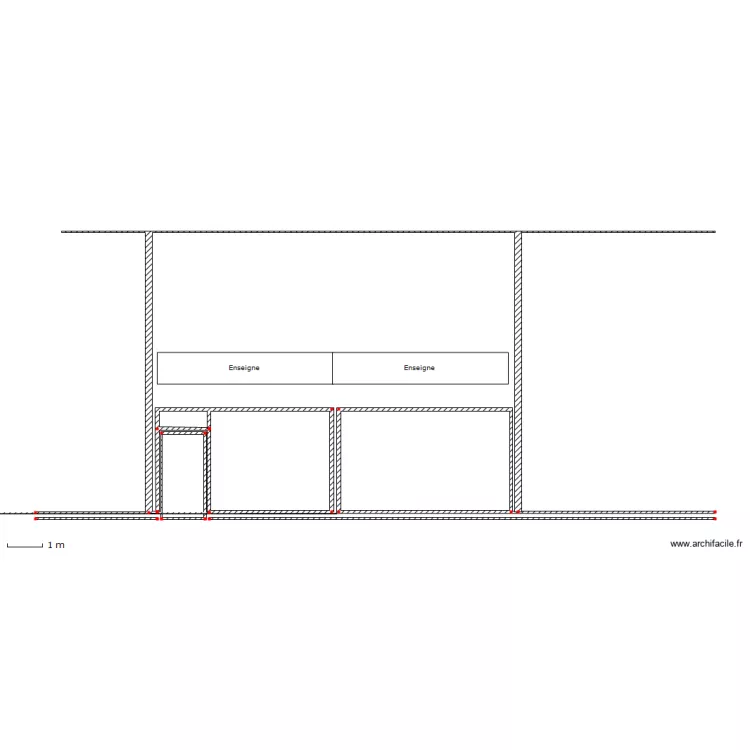 Vitrine Projet 1. Plan de 
