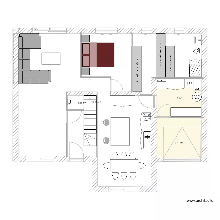 Maison LIMNA . Plan de 