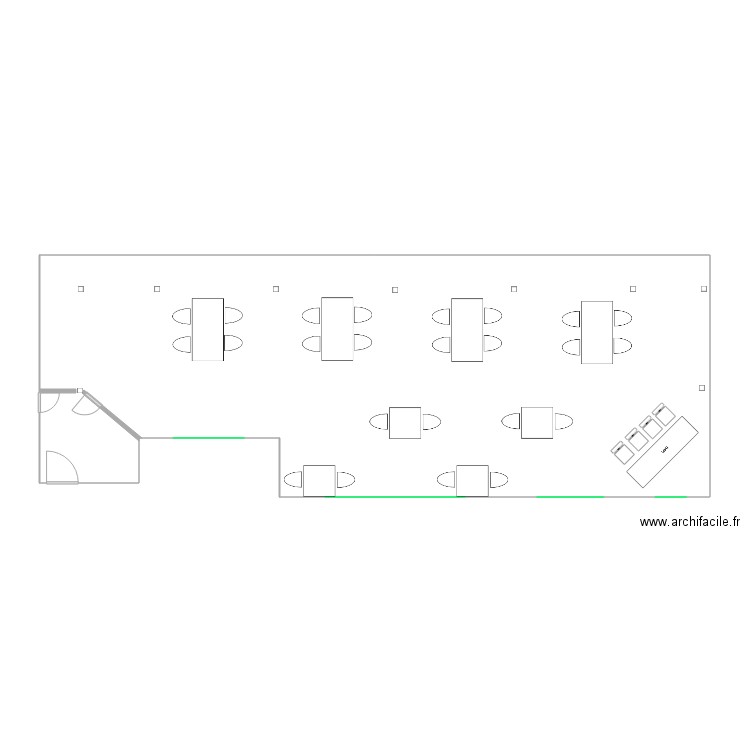 Terasse resto. Plan de 0 pièce et 0 m2