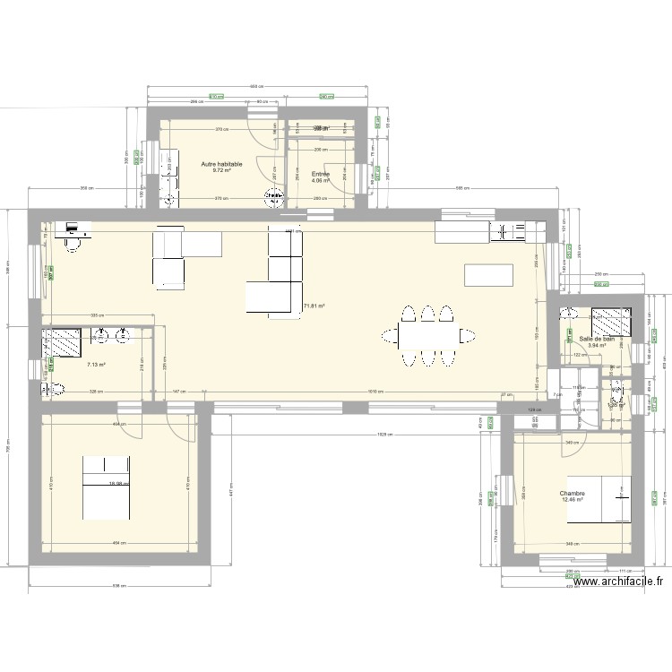 Plan Maison Henri Version 1. Plan de 0 pièce et 0 m2