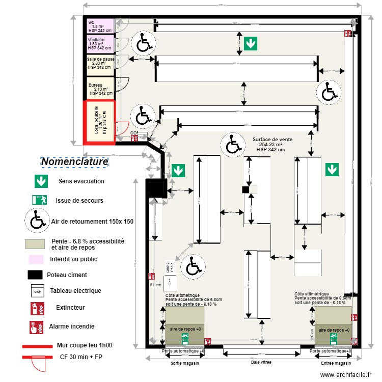 First Price après projet St Ouen. Plan de 0 pièce et 0 m2