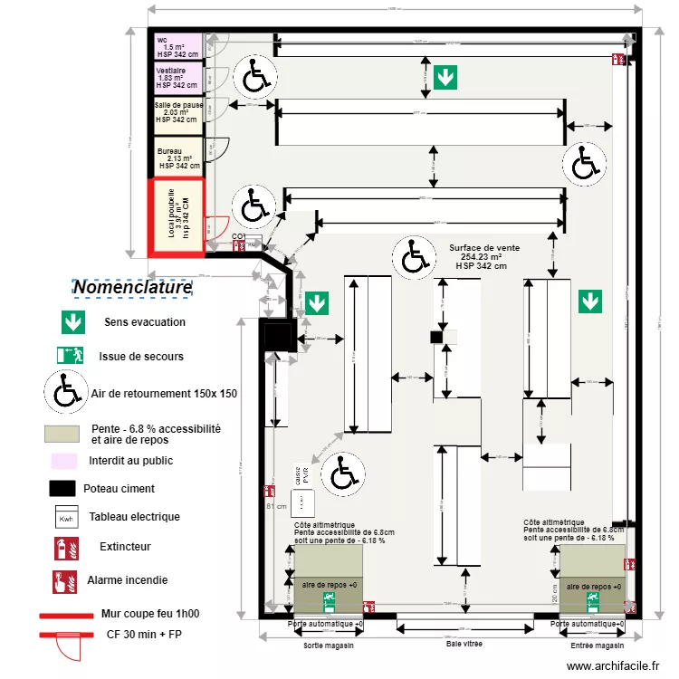 First Price apr&egrave;s projet St Ouen. Plan de 