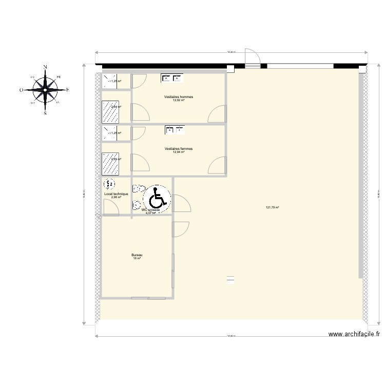 Crossfit Nord. Plan de 0 pièce et 0 m2