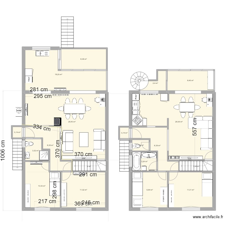 Maison Conflans RDC. Plan de 0 pièce et 0 m2