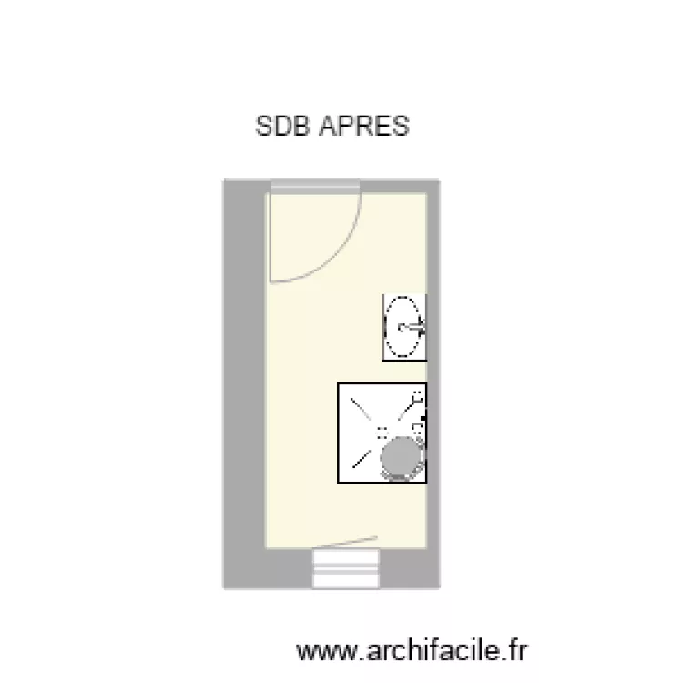PLAN SDB APRES BEAUCHAUD . Plan de 