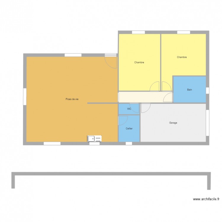 LORIE 3 garage 85. Plan de 0 pièce et 0 m2