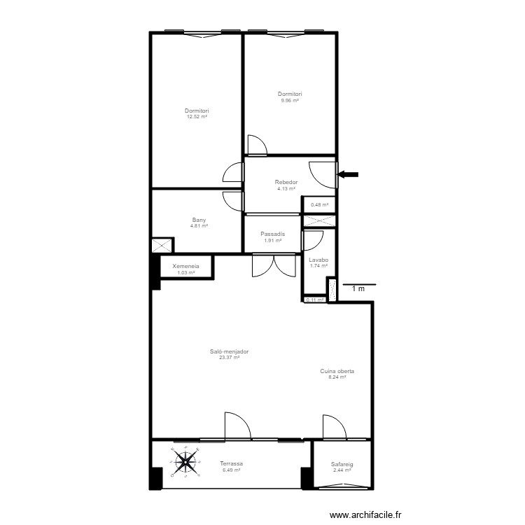ED LA SOLANA MAS DE RIBAFETA 10 ESC A 3 2 ARINSAL. Plan de 0 pièce et 0 m2