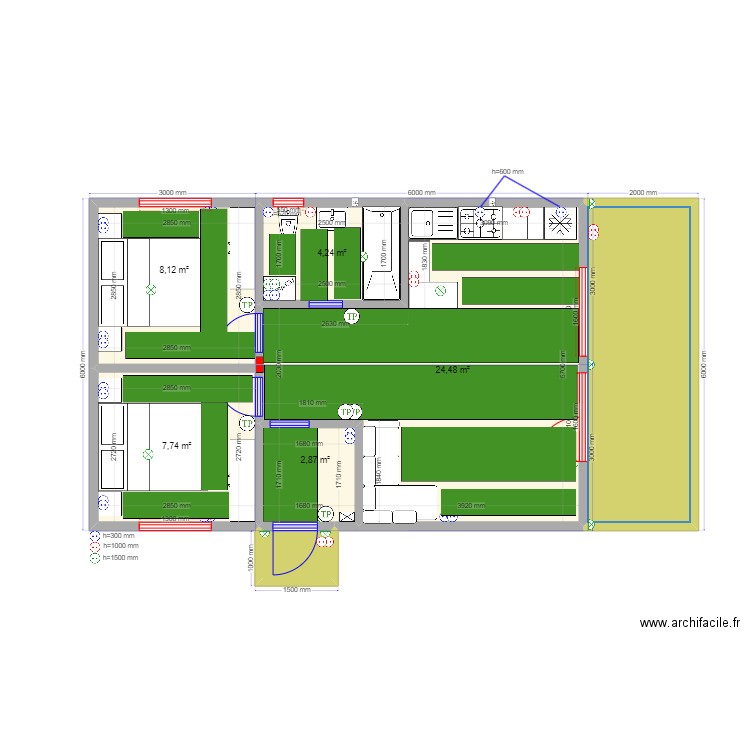 3ка Барн 3 ТП. Plan de 0 pièce et 0 m2