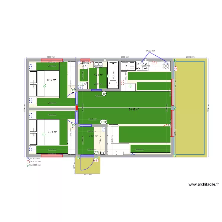 3ка Барн 3 ТП. Plan de 