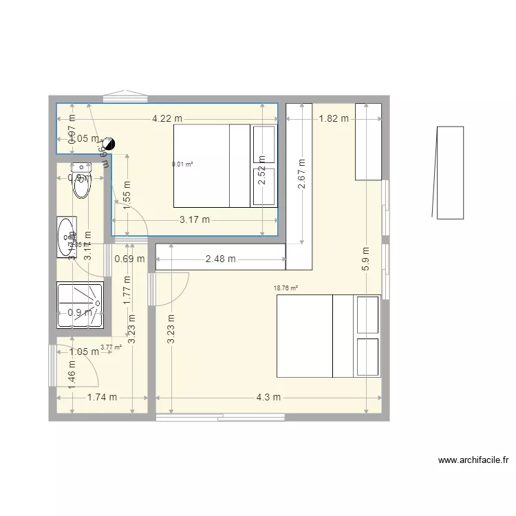 DOUDA LUSSAN 3. Plan de 0 pièce et 0 m2 DOUDA LUSSAN 3. Plan de 0 pièce et 0 m2