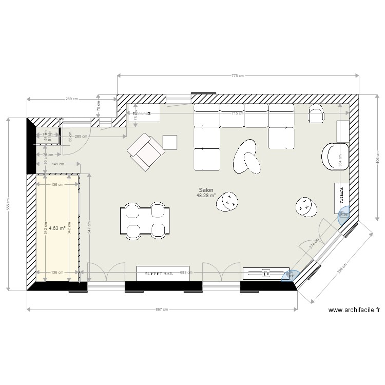 ETOILE salon . Plan de 0 pièce et 0 m2