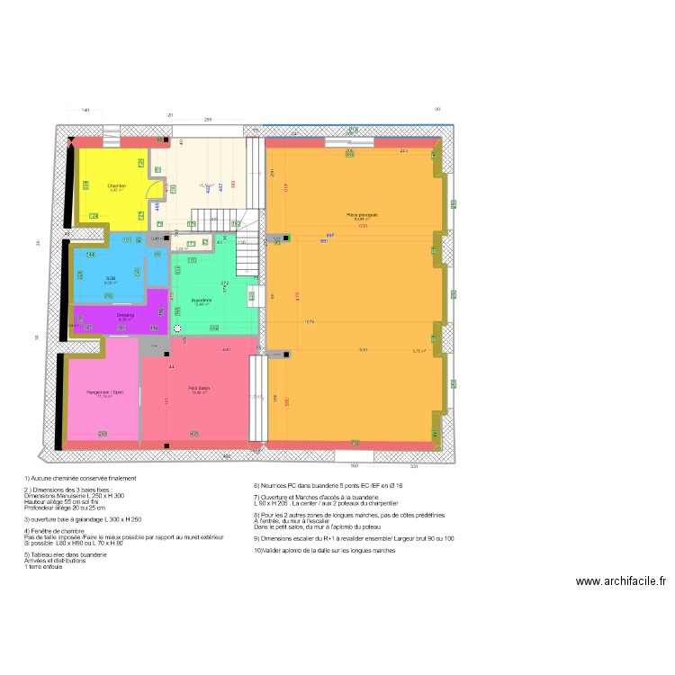 RDC & R+1. Plan de 27 pièces et 479 m2