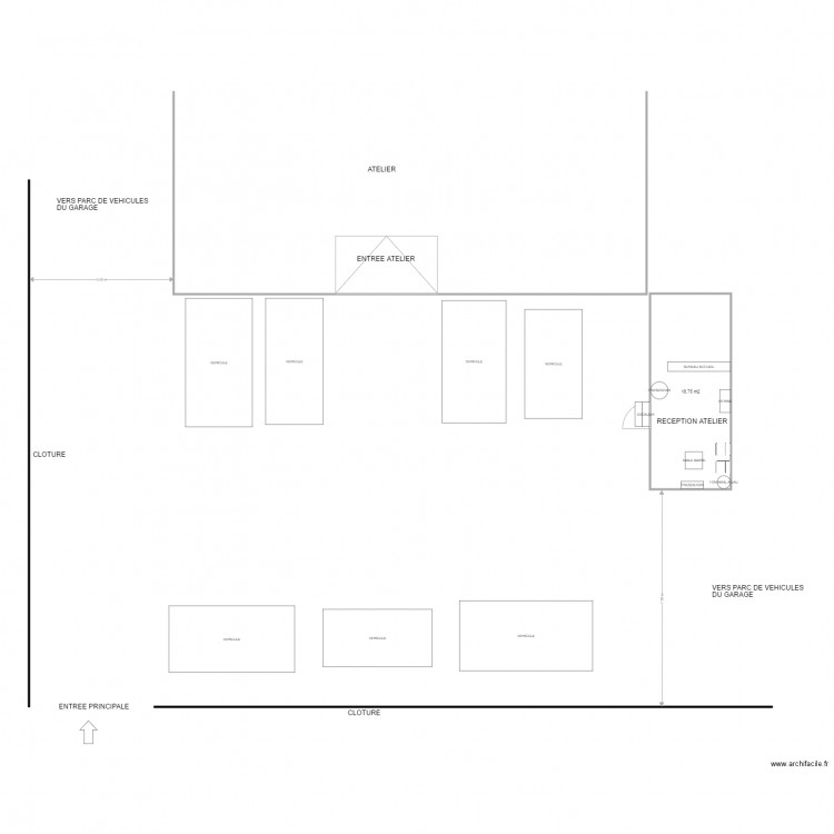 GARAGE MELLOT. Plan de 0 pièce et 0 m2