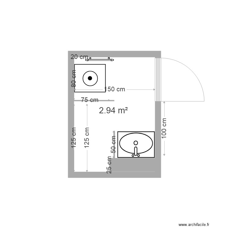 SDB MEGEVE plan du 04 juillet 2019. Plan de 0 pièce et 0 m2