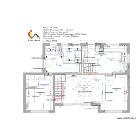 projet rez-de-chauss&eacute;e Hey avec vue escalier rdj
