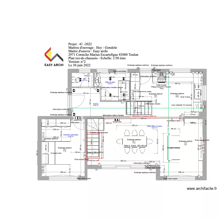projet rez-de-chaussée Hey avec vue escalier rdj. Plan de projet rez-de-chaussée Hey avec vue escalier rdj. Plan de