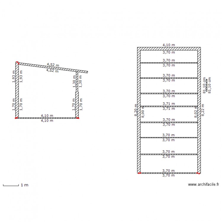 Carport camping car. Plan de 0 pièce et 0 m2