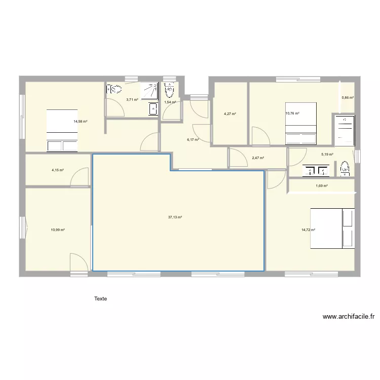 Plan 120 droit. Plan de 