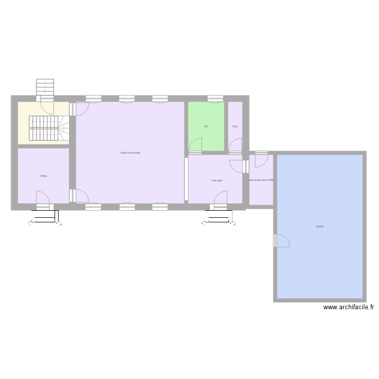 Projet Bâtiment Palleau 2. Plan de 0 pièce et 0 m2