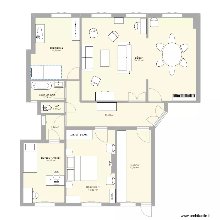 appart Av Paul Doumer. Plan de appart Av Paul Doumer. Plan de