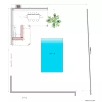 piscine pool bar en L