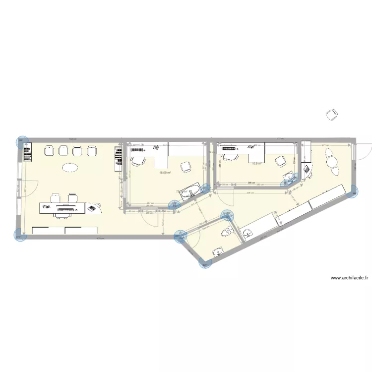 CENTRE VAUVERT 3. Plan de 
