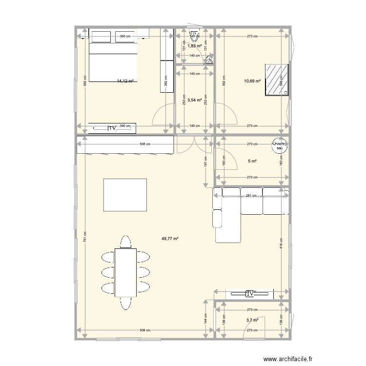 maison1 1. Plan de 0 pièce et 0 m2