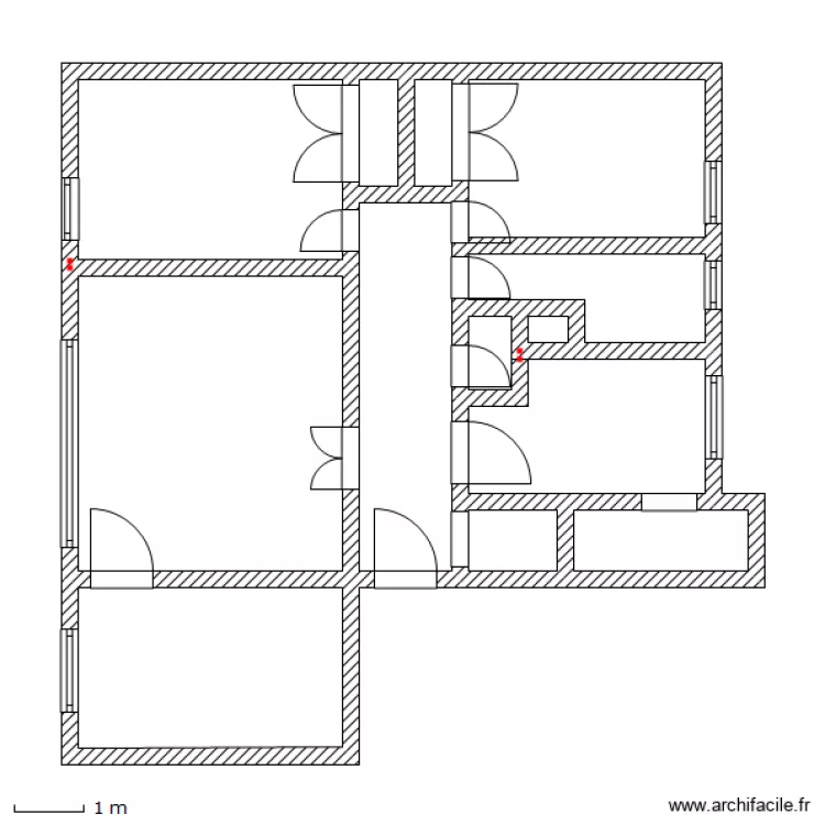 Appartement avec modification. Plan de 