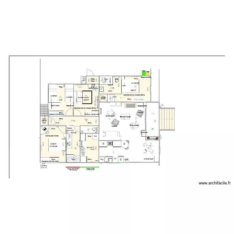 THARON plan cellier sdb. Plan de 