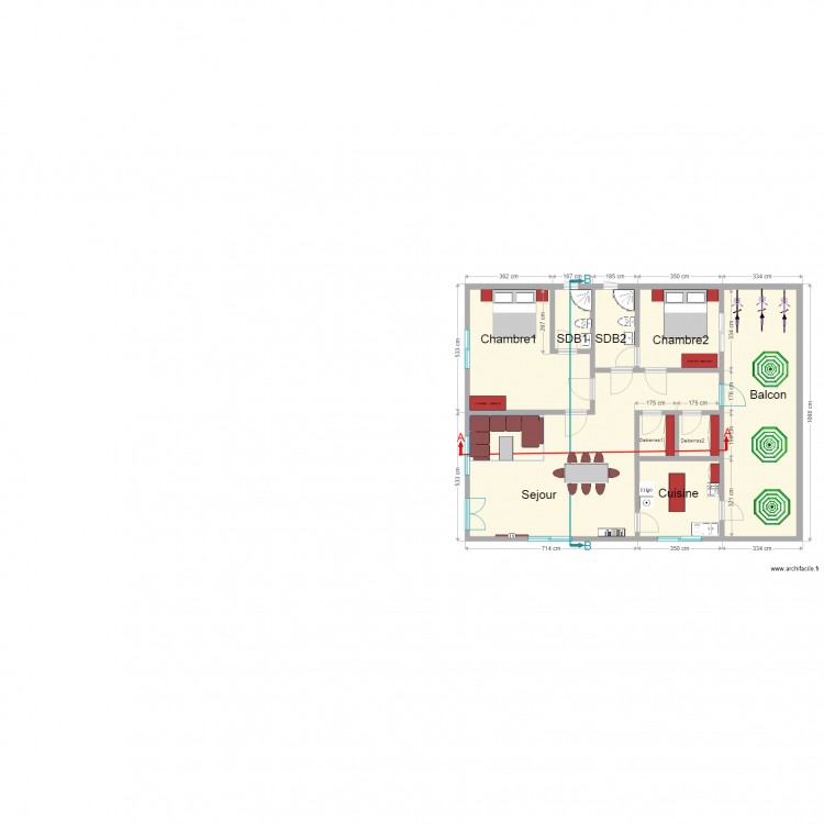 Etage Mwamba. Plan de 0 pièce et 0 m2