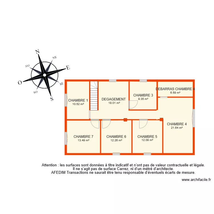 BI 6414 ETAGE 1 R. Plan de 