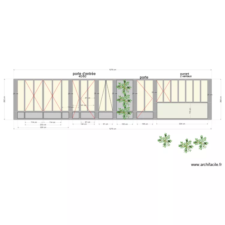 projet v&eacute;randa sept 2022. Plan de 